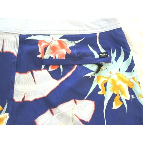 Vans Men's Era 4 Way Stretch Board shorts Purple Grey Floral Print NWT Free Ship - Picture 2 of 6
